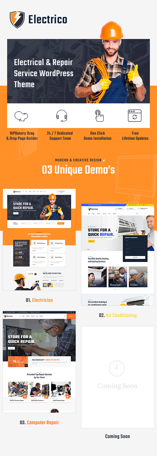 Electrico WordPress Theme